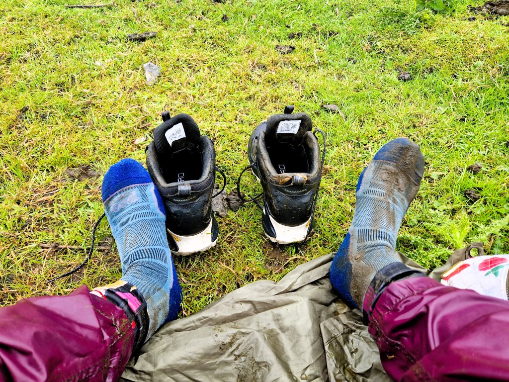 Falling into a bog on the John O'Groats Trail