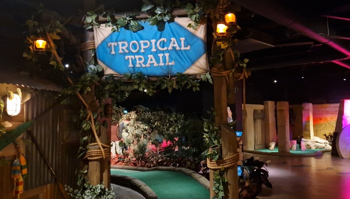 Tropical Trail at Treetops Golf, Manchester City Centre, the Printworks 